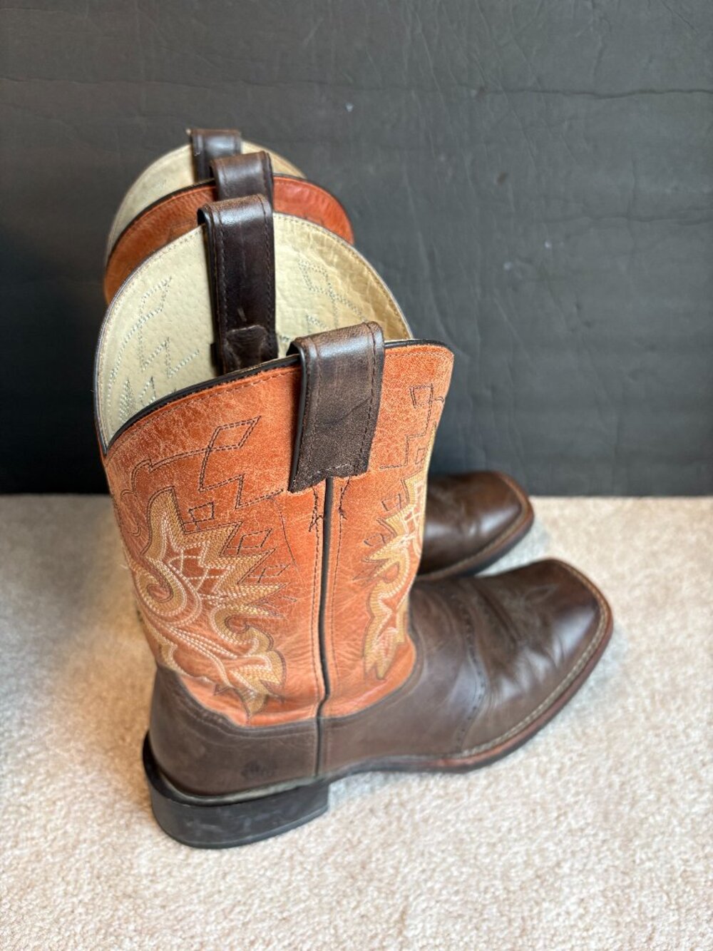 Double H Men's Cowboy Western Boots Size 10D Brown Tan DH3570